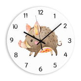 Child Wall Clock Animal<br> Cute Wild Boar My Wall Clock